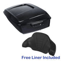 King Trunk (Black Latch) w/Backrest Fit For Harley Touring Road Glide King 14-25