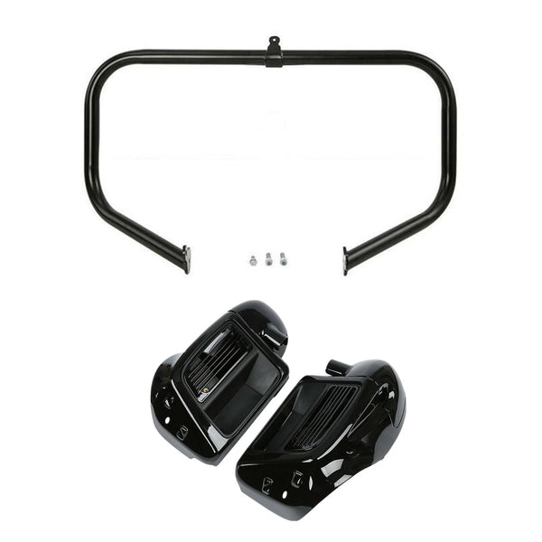 Lower Vented Leg Water-Cooled Engine Guard Bar Fit For Harley Road King 14-23