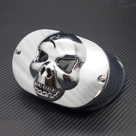 Motorcycle Chrome Skull Tail Light Collar Cover For Harley Touring Flhrc Flhtc