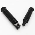 Black CNC Rear Front Foot Peg For Harley Touring Sportster Softail Dyna