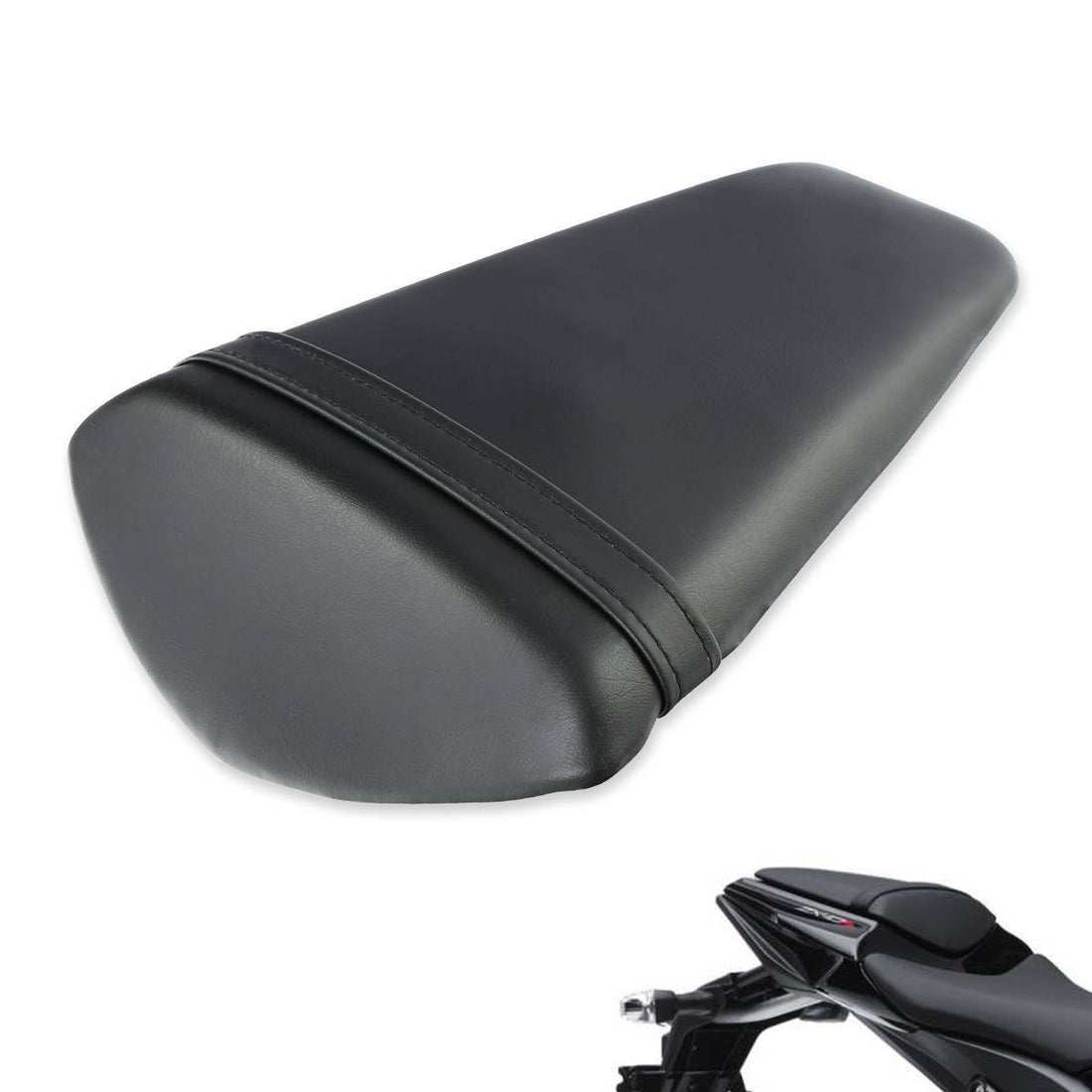 Black Motorcycle Rear Passenger Seat Fit For Kawasaki Ninja ZX10R ZX1000 11-15