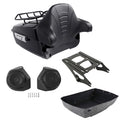 King Trunk Rack Pad Speakers Fit For Harley Touring Street Road Glide 2014-2026