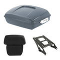 Chopped Trunk Backrest Mount Rack Fit For Harley Road Glide 14-2026 Gunship Gray