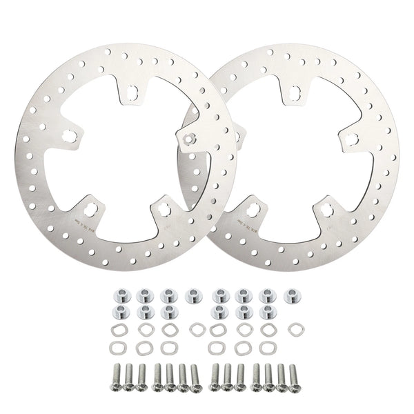 11.8" Front Brake Rotors Bolts Fit For Harley Electra Road Street Glide 2014-24