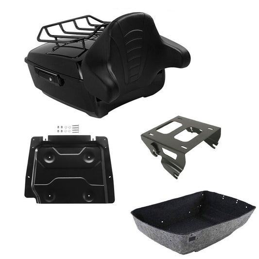 King Trunk Pad Solo Mount Rack Plate Fit For Harley Touring Street Glide 14-2026