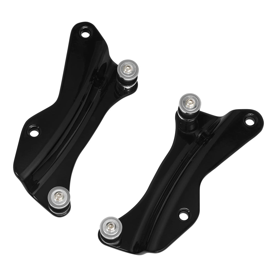 Black 4 Point Docking Hardware Kit Fit For Harley Davidson Touring 2014-2025 23