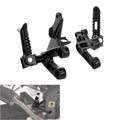 Front Driver Footpegs Footrest Brackets Fit For Suzuki GSXR1000 2003-2004 Black