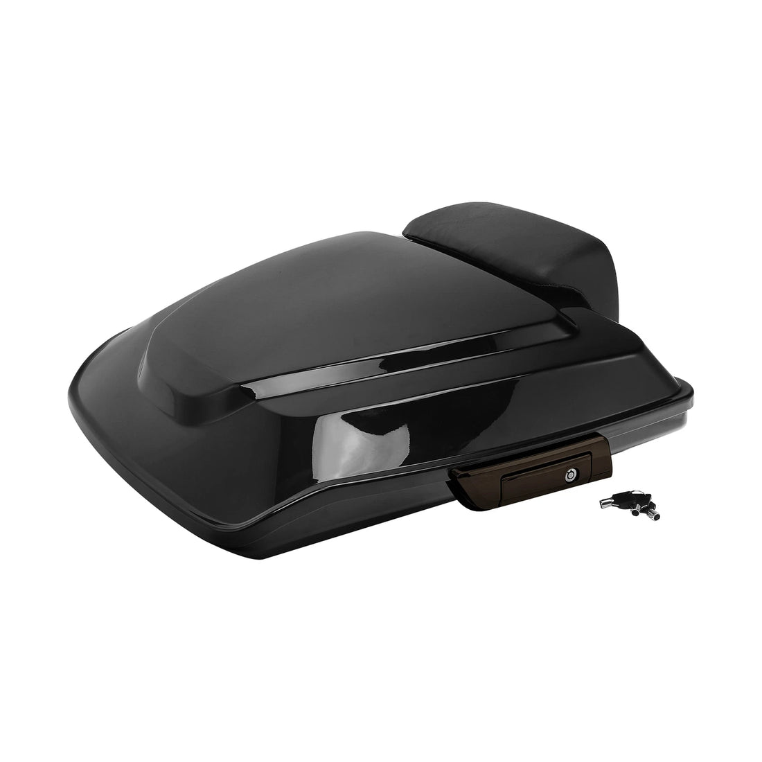 Black Razor Trunk Luggage Backrest Pad Fit For Harley Touring Road Glide 2014-24