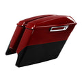 5" Stretched Saddlebags Fit For Harley Road Glide 14-Up Billiard Red/Vivid Black