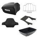 Matte King Trunk Backrest Two-Up Mount Rack Fit For Harley Touring models 97-08