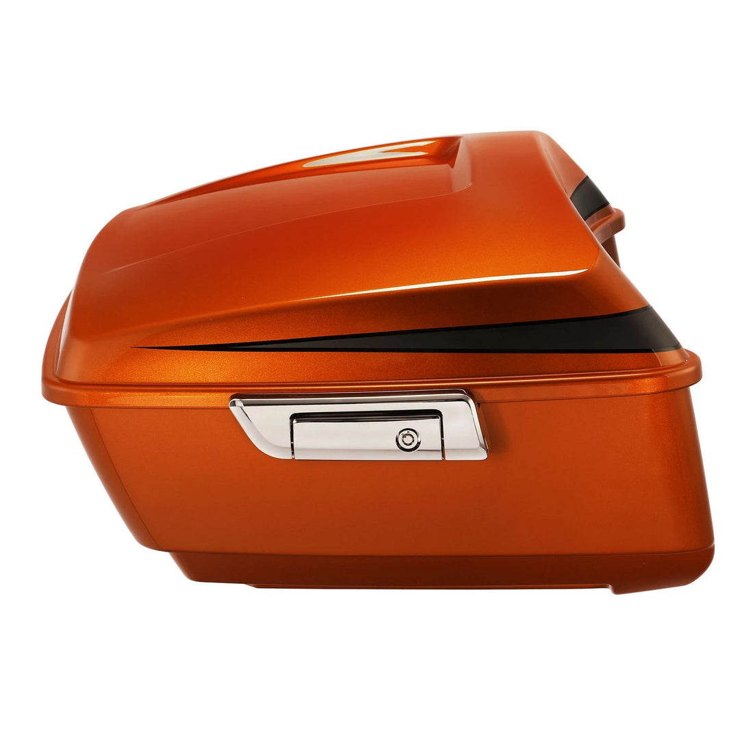 King Trunk Fit For Harley Road Glide 14-25 Scorched Orange/Black Denim