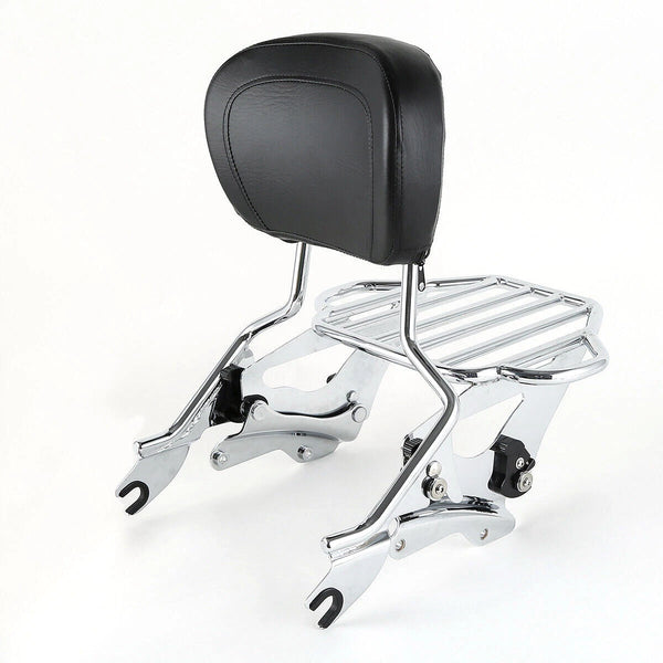 Sissy Bar Backrest Luggage Rack Docking Kit Fit For Harley Road Glide 2014-2024