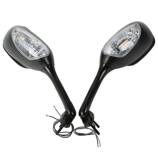 Rear View Mirrors W/ Turn Signal Fit For Suzuki GSXR600 750 06-25 GSXR1000 05-16