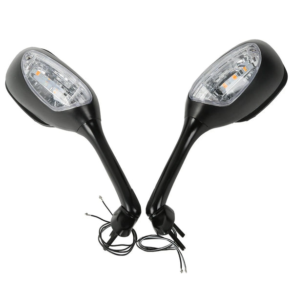 Rear View Mirrors W/ Turn Signal Fit For Suzuki GSXR600 750 06-25 GSXR1000 05-16
