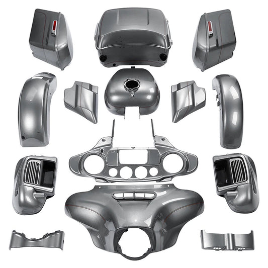 Fairings Bodywork Body Work Kit For Harley Electra Glide 2014-2023 Billet Silver