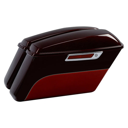 Saddlebags Fit For Harley Street Glide 14-24 Mysterious Red/Velocity Red Sunglo