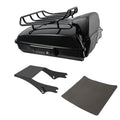 Black Razor Trunk Backrest Mount Fit For Harley Touring Road Glide 97-2008
