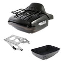 King Trunk Backrest Mount Rack Light Fit For Harley Touring Electra Glide 14-26