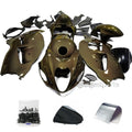 Gold Black Carbon Fiber Fairing Kit+Tank+Bolt For 97-07 Suzuki Hayabusa GSX1300R