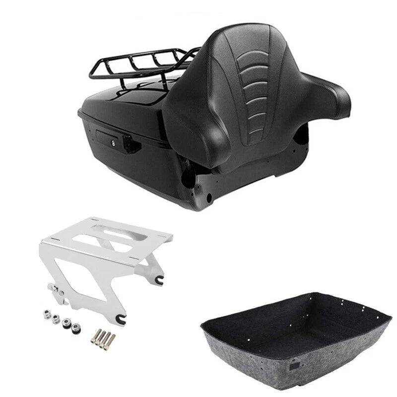 King Trunk Pad Rack Solo Mount Fit For Harley Sport Glide 2018-25