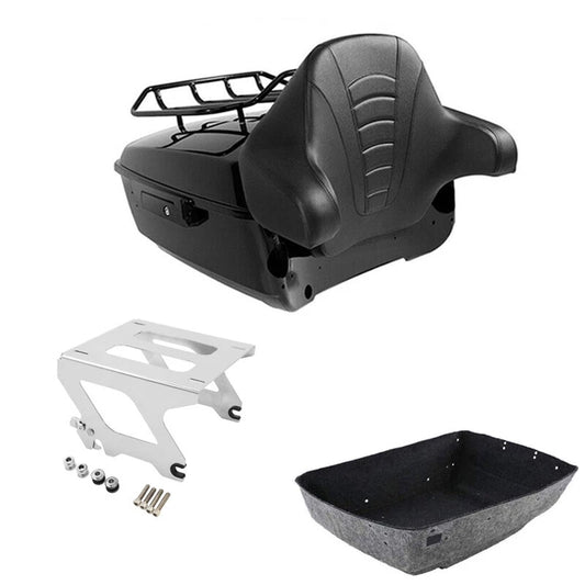 King Trunk Pad Rack Solo Mount Fit For Harley Sport Glide 2018-25