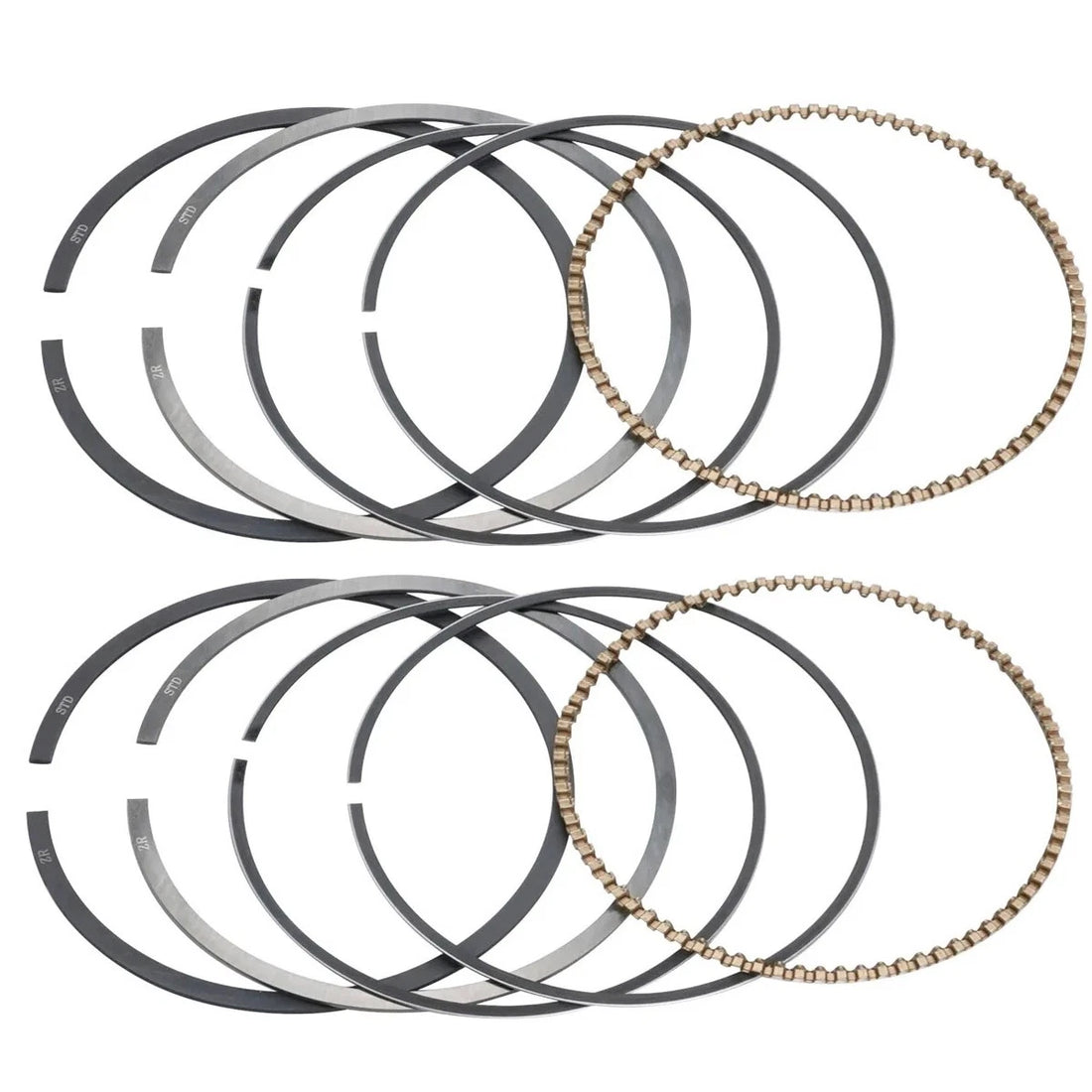 2PCS 62MM Bore Piston Ring Set For Kawasaki Ninja 250R EX250F 2008-2012 Std Size