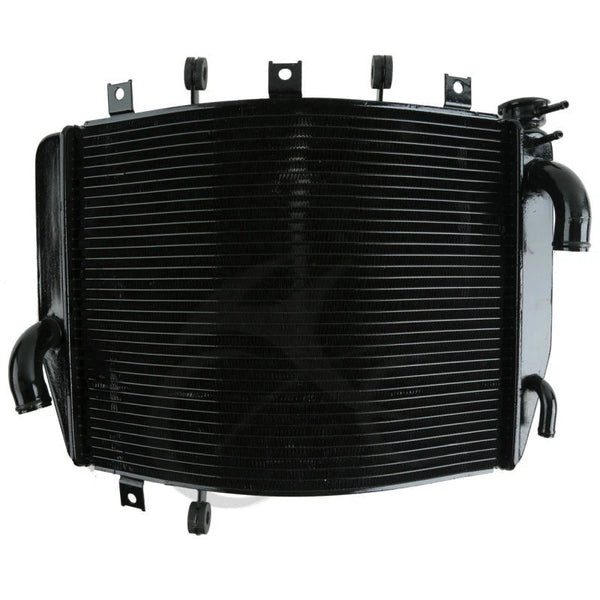 Black Radiator Engine Cooling Cooler Fit For Kawasaki Ninja ZX6RR ZX600 05-06