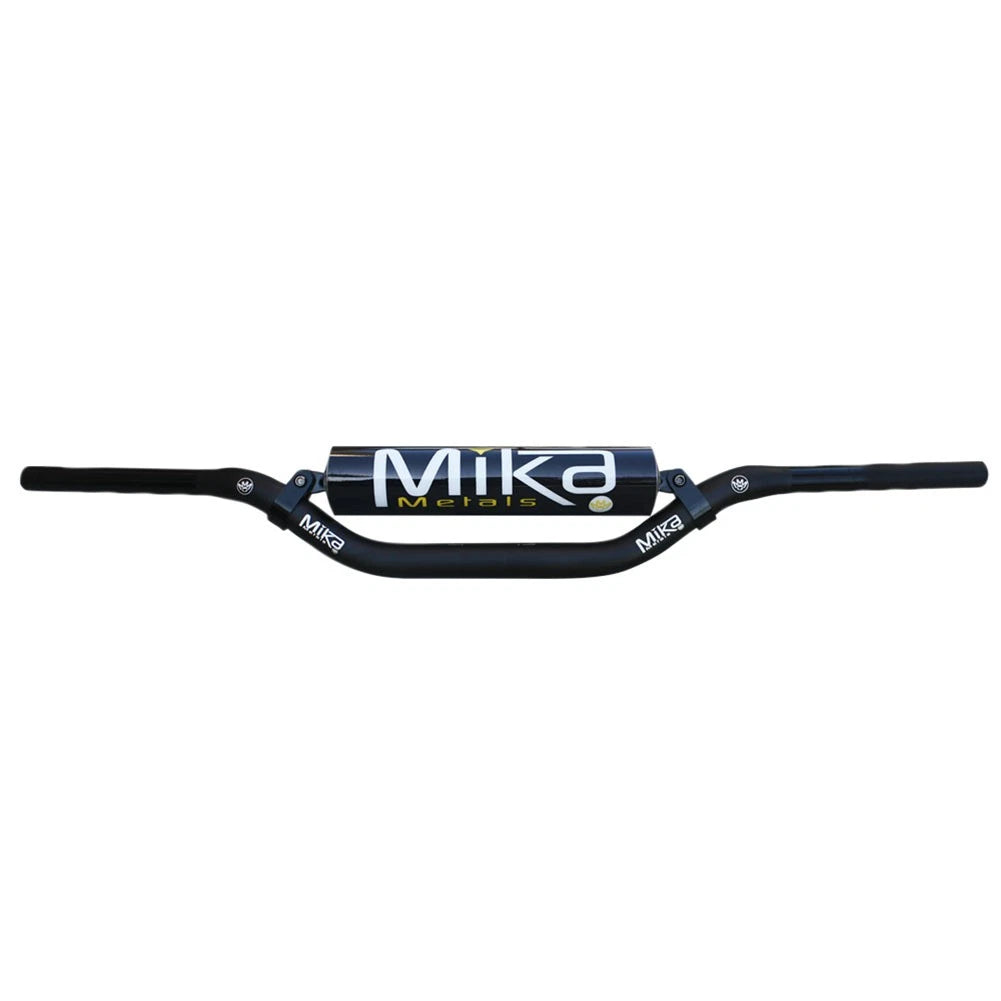 Mika Metals 7/8" Handlebars RC/Hon/Kaw Stock Bend Black/Black