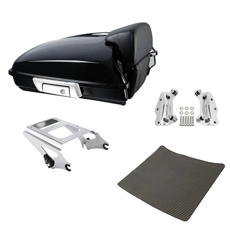 Razor Trunk Backrest Mount Rack Docking Fit For Harley Street Road Glide 2009-13