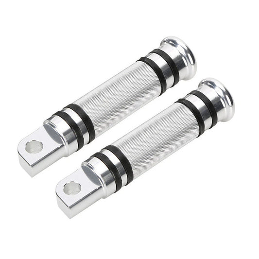 Silver CNC Rear Front Foot Peg For Harley Touring Sportster Softail Dyna