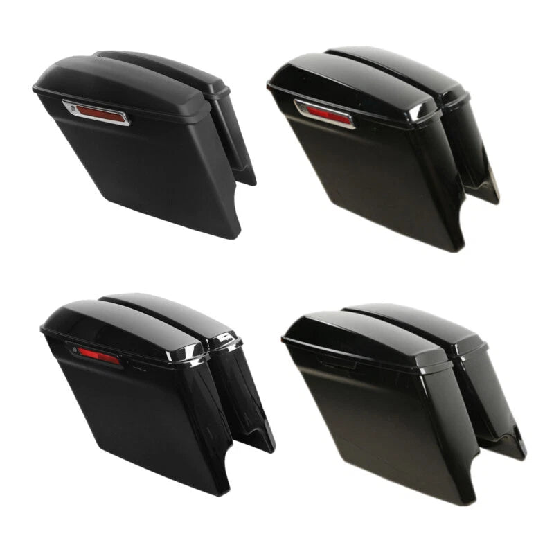 5" Stretched Extended Saddlebags Fit For Harley Touring Street Glide 1993-2013