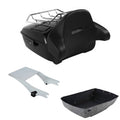 King Trunk Wrap Around Backrest Rack Mount Fit For Harley Touring models 97-2008