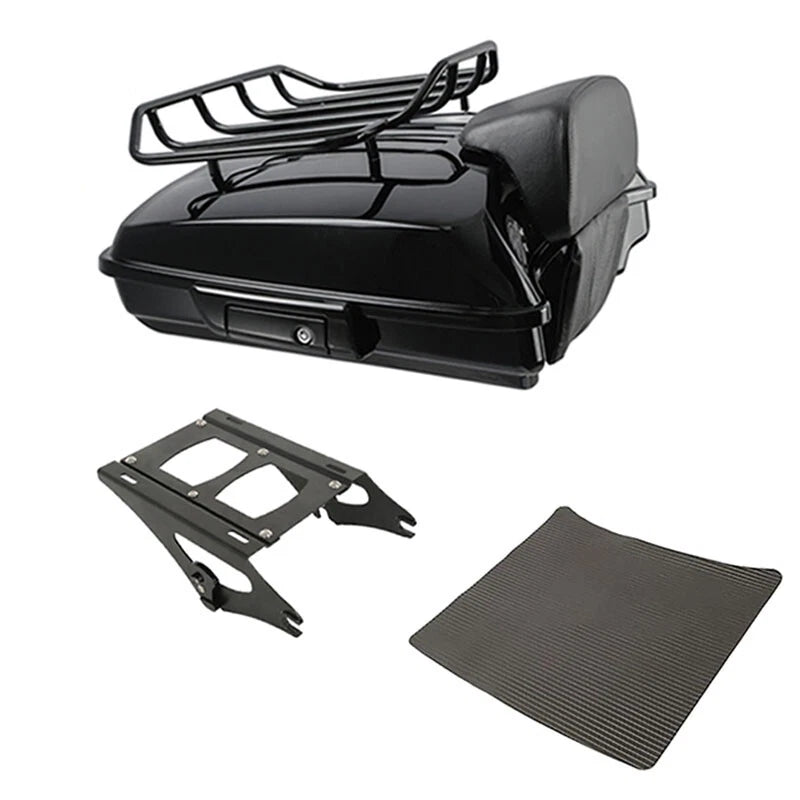 Razor Trunk Backrest Luggage Rack Mount Fit For Harley Touring Road Glide 14-26