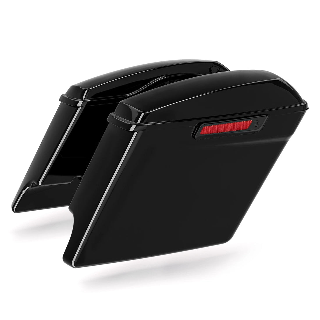 5" Stretched Hard Saddlebags Fit For Harley Softail Fatboy Deluxe Slim 1984-2017