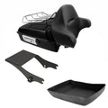 Chopped Trunk Backrest Top Rack Mount Fit For Harley Touring Road King 97-2008