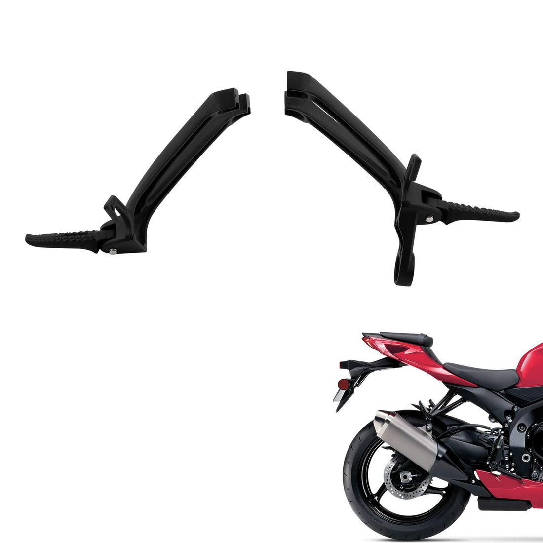 Rear Passenger Foot Pegs Footrest Fit For Suzuki GSXR600 GSXR750 600 750 08-10