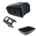 Black King Trunk Luggage Mount Rack Fit For Harley Touring Road Glide 2009-2013