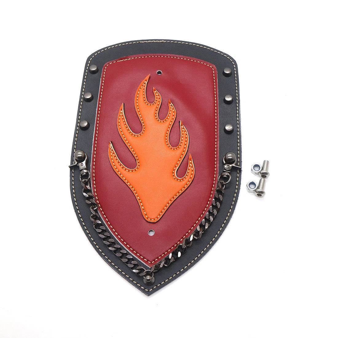 PU Leather Rear Flame Plain Fender Bib Cover For Sportster XL883 Solo Seat