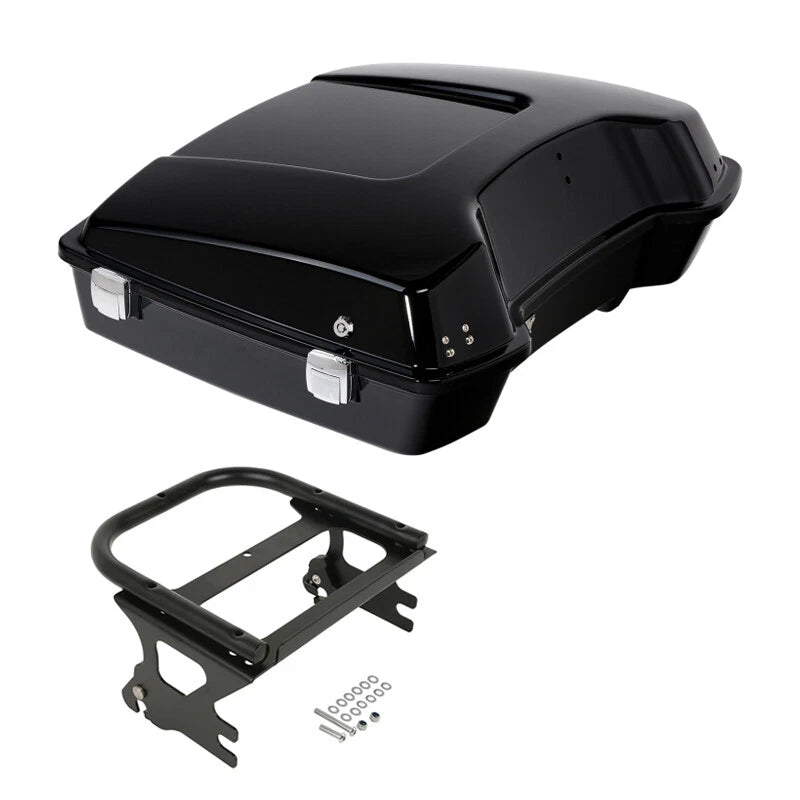 5.5'' Razor Trunk Two Up Mount Rack Fit For Harley Touring Flht 1997-08