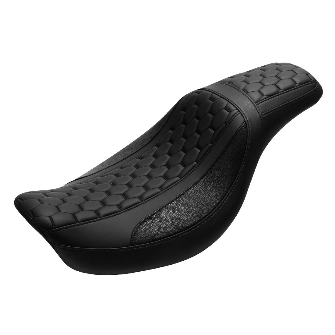 Black Driver & Passenger Seat Fit For Harley Dyna Wide Glide Fat Bob Fxdf 06-17