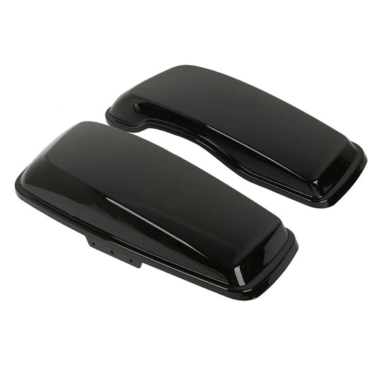 Vivid Black Hard Saddlebag Lids Fit For Harley Touring Street Glide 2014-2023