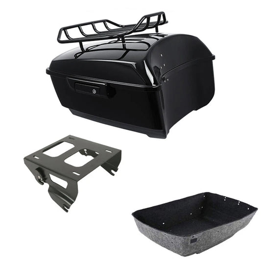 King Trunk Luggage Rack Solo Mount Fit For Harley Touring Cvo Road Glide 14-2026