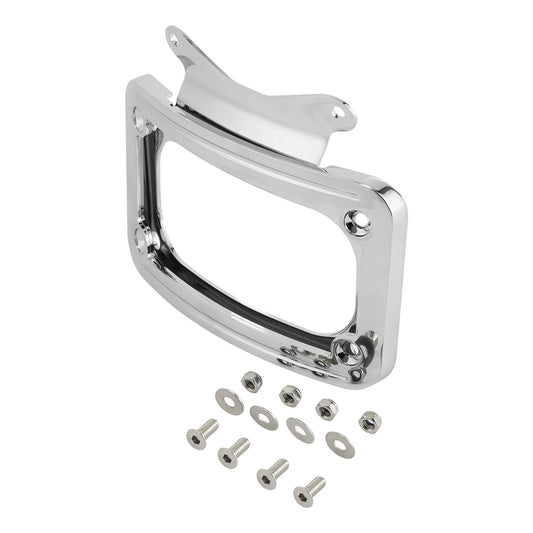 Curved License Plate Mount Frame W/ Light Fit For Harley Street Glide 2010-2023