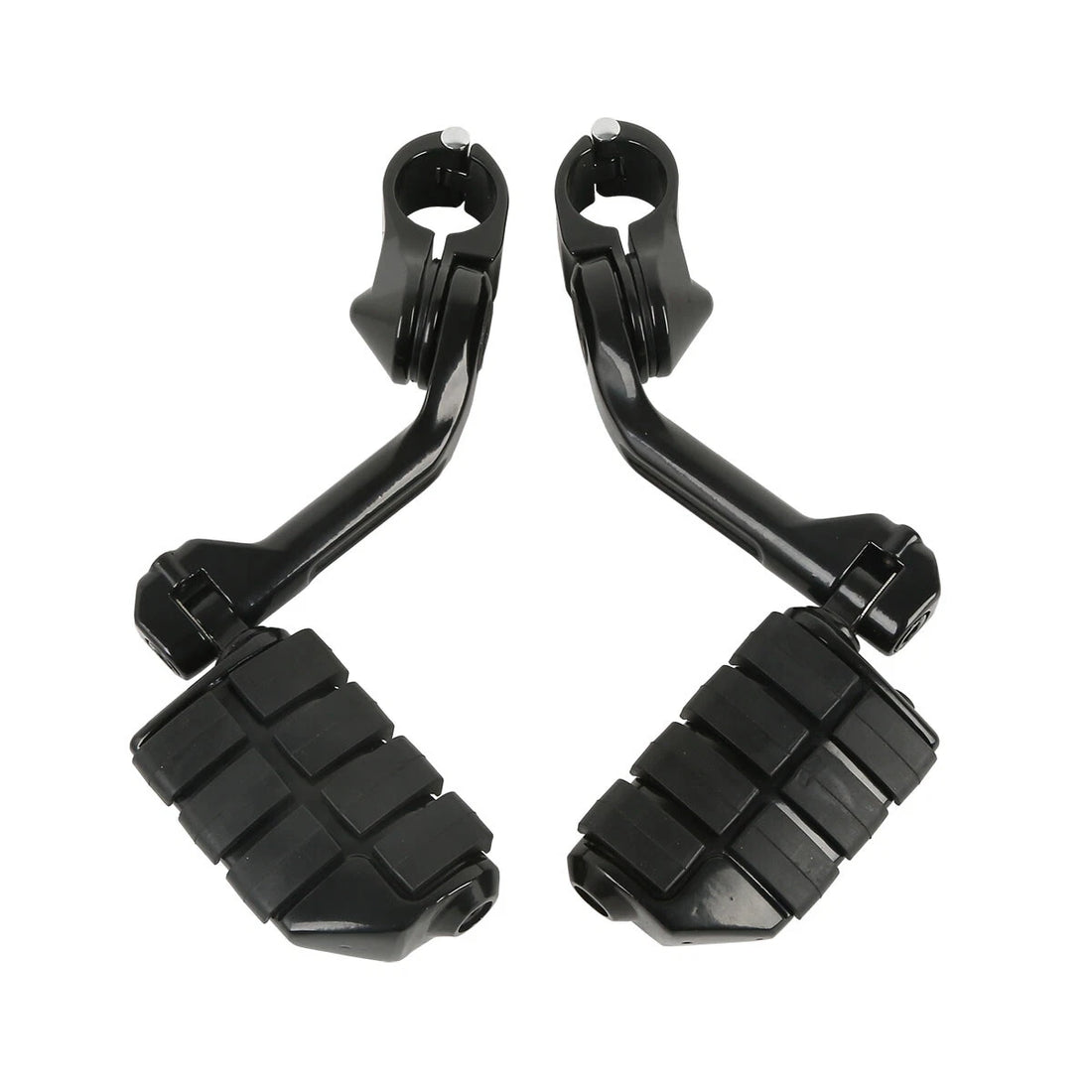 32mm Highway Engine Guard Long Angled Foot Pegs Mount For Harley Touring Flhtcu