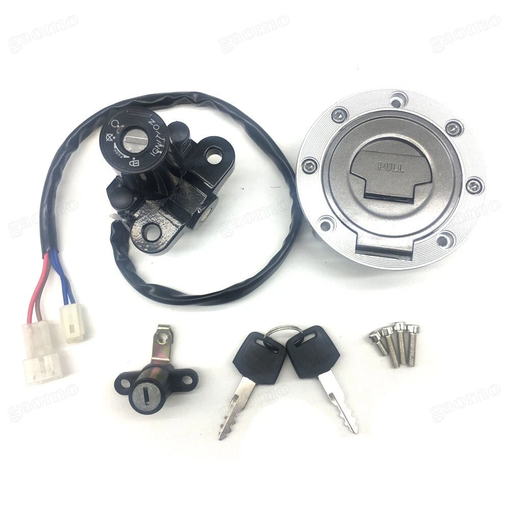 Fuel Gas Cap Ignition Switch Seat Lock Set Fit Yamaha FZ1/FZ6/FZ6R/FZ8 XJ6/6F/6N