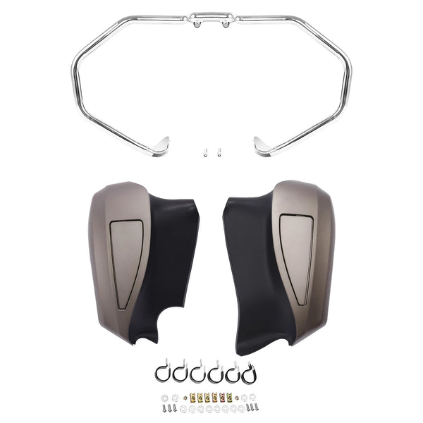 Engine Crash Bar Lower Vented Fairings Fit For Indian Chieftain 2014-2023