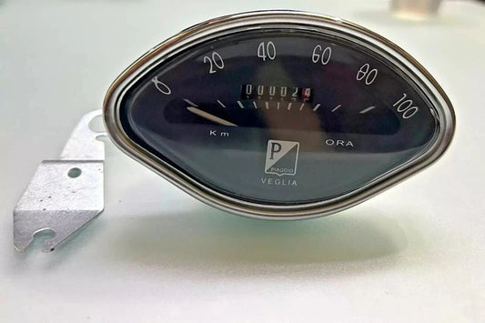 Speedo 100 KM Black Vintage Fit For Vespa Vbb Vba Vbc 150 Super Sprint GL SS @VD