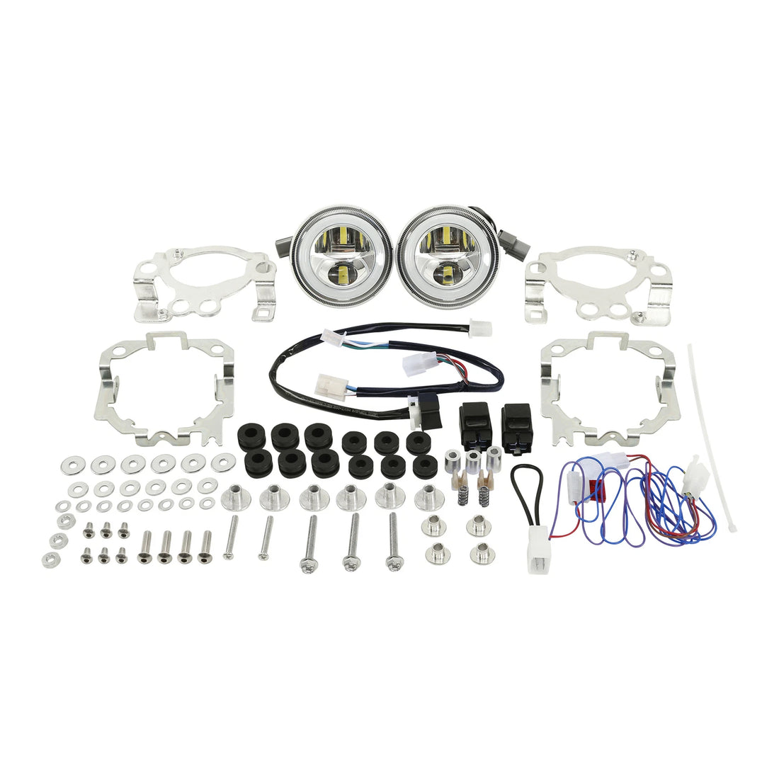 DOT LED Driving Fog Lights Attachment Kit Fit For Honda Goldwing 1800 2012-2017