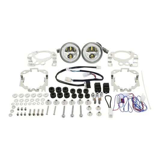 DOT LED Driving Fog Lights Attachment Kit Fit For Honda Goldwing 1800 2012-2017