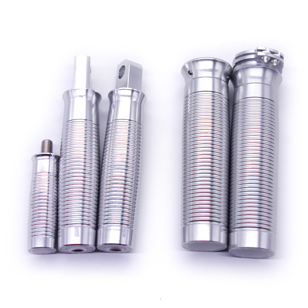 Silver Footrest FootPeg+Shifter Peg +Hand Grips For Harley Sportster XL 1200 883